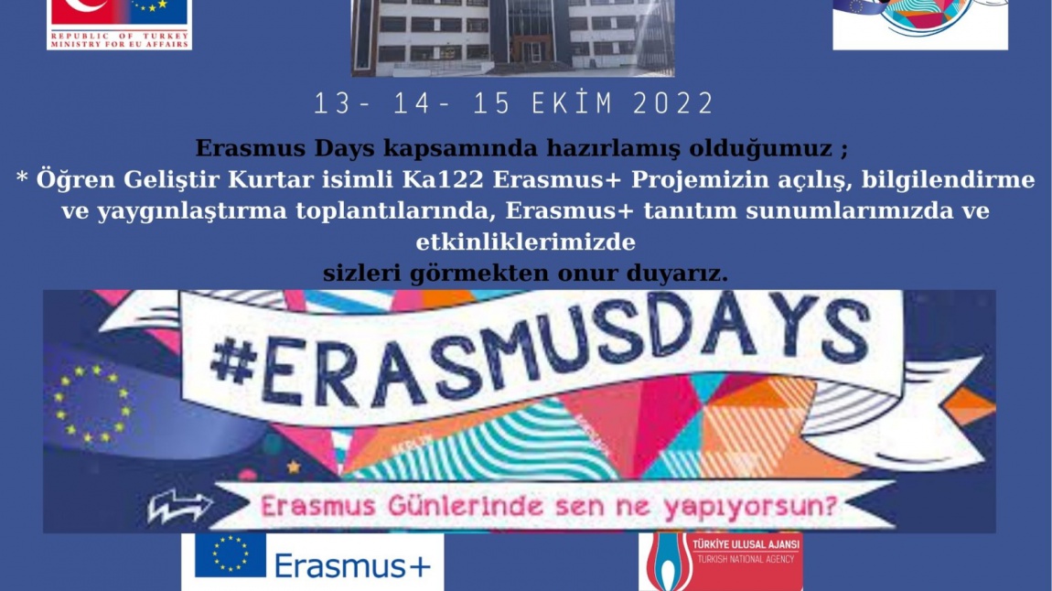 ERASMUS GÜNLERİ BAŞLIYOR